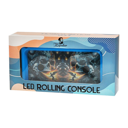 Hipster Inferno Skull LED Rolling Tray NU012