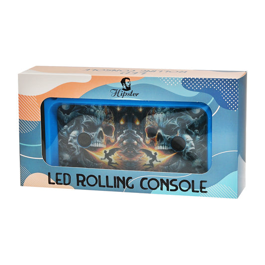Hipster Inferno Skull LED Rolling Tray NU012