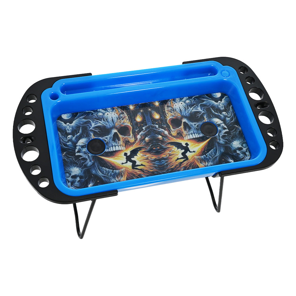 Hipster Inferno Skull LED Rolling Tray NU012