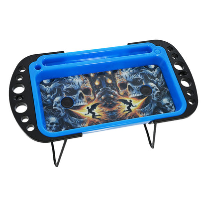 Hipster Inferno Skull LED Rolling Tray NU012