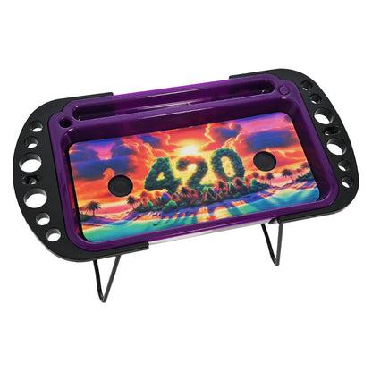 Hipster Blazing Sunset 420 LED Rolling Console NU015
