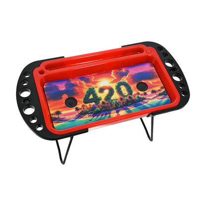 Hipster Blazing Sunset 420 LED Rolling Console NU015