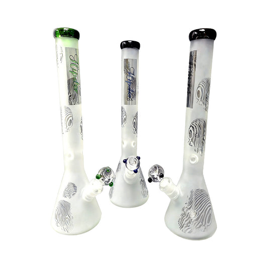 Hipster 18-inch frosted beaker bong PH011 - Smoke Tech One LLC