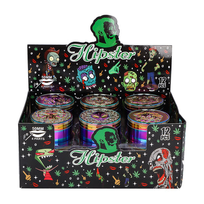 Zombie-Themed Hipster Herb Grinder PH6916BS