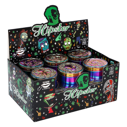 Zombie-Themed Hipster Herb Grinder PH6916BS