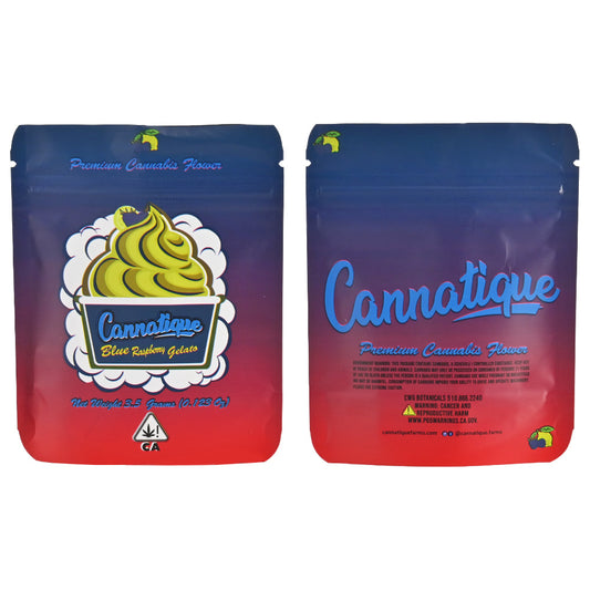 Cannatique Blue Premium Cannabis Flower Pouch PK402