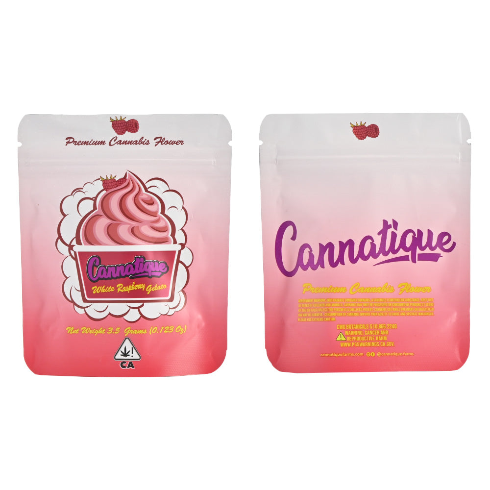 Cannatique White Raspberry Cannabis Flower Pouch PK403
