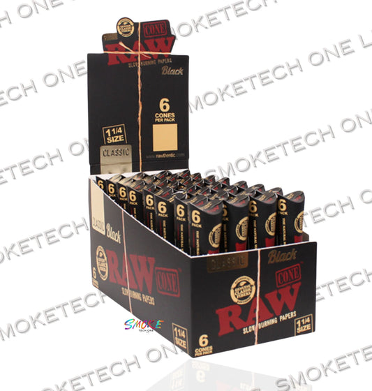 RAW Black Cones - 32 Pack