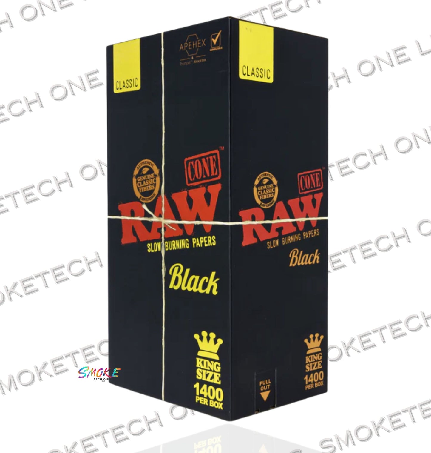 RAW Black King Size Cones | Bulk Box | 1400 Cones