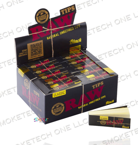 RAW Black Classic Tips - Smoke Tech One LLC