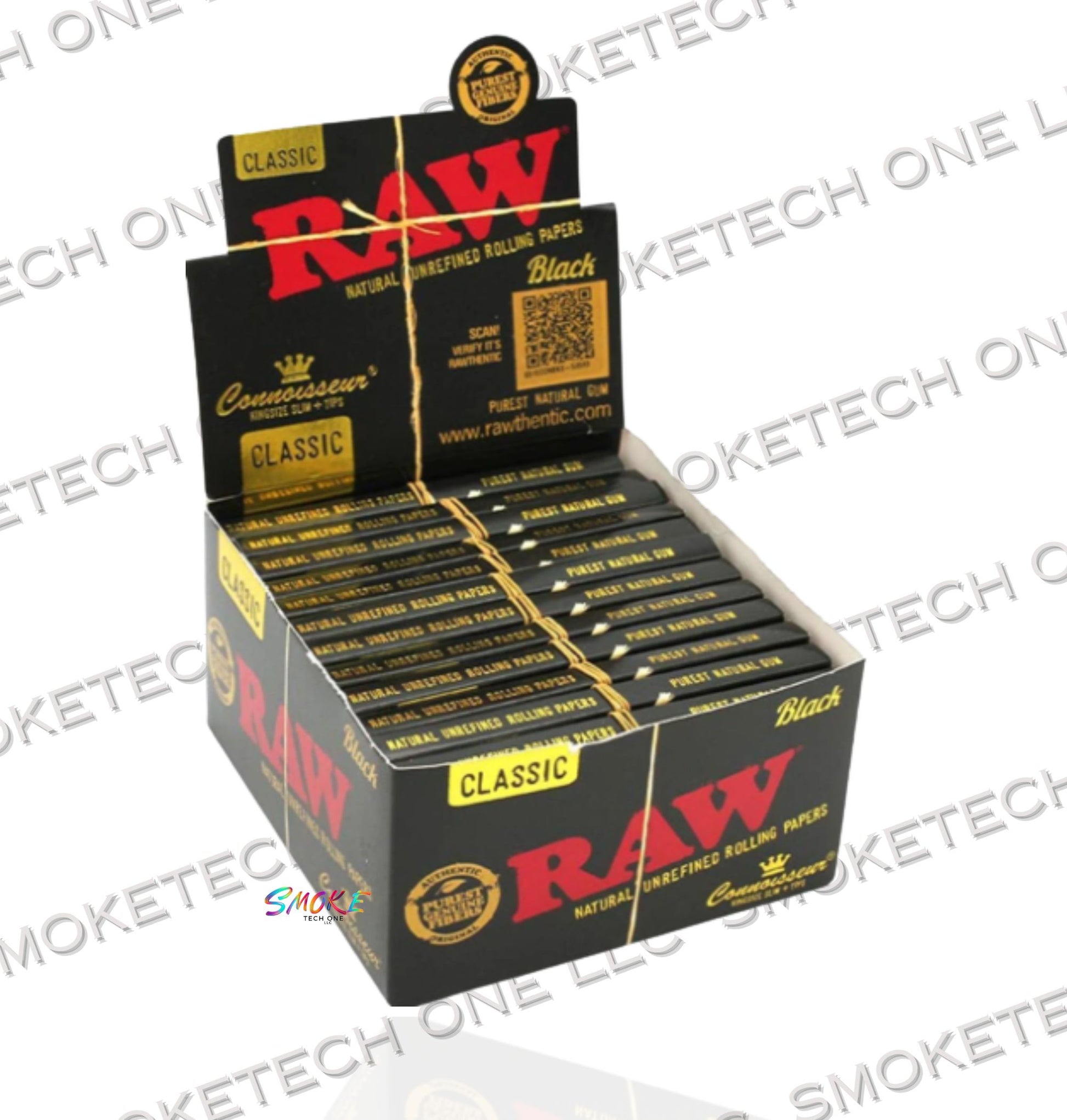 RAW Black Connoisseur KSS Rolling Papers - Smoke Tech One LLC