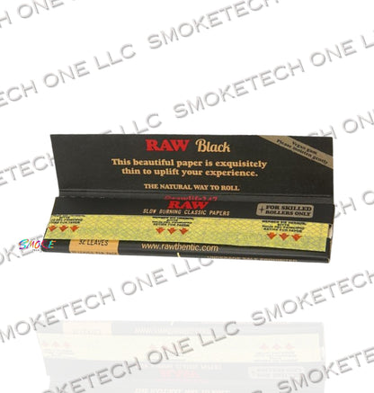 RAW Black Classic King Size Wide Rolling Papers - Smoke Tech One LLC