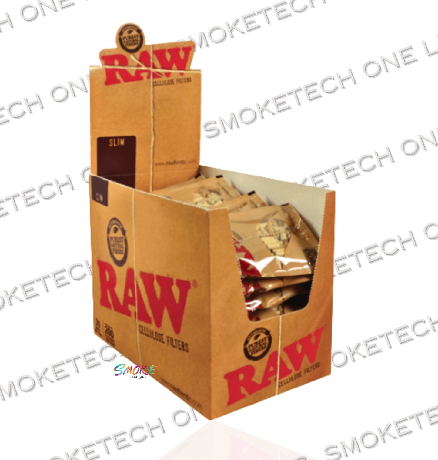 Raw Unrefined Cellulose Filters - 200 bag - Smoke Tech One LLC