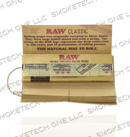 RAW Classic Connoisseur 1 1/4 Rolling Papers with Tips - Smoke Tech One LLC