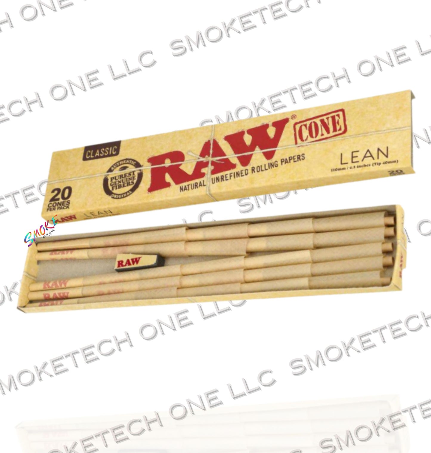 RAW Classic Lean Pre-Roll Cones - 20 Pack