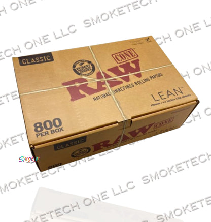 RAW Classic Lean Size Cones | Bulk Box | 800 Cones