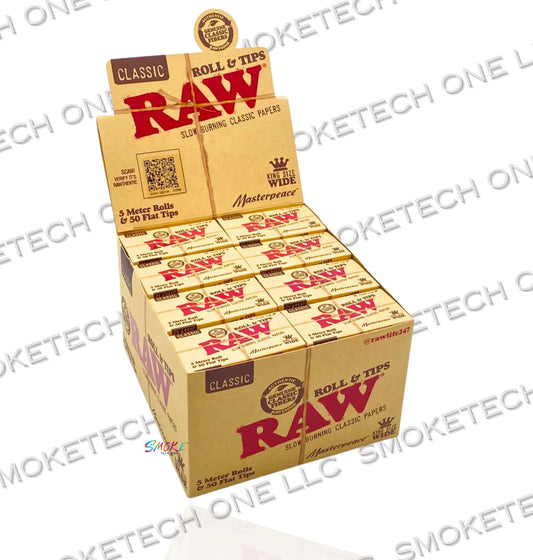RAW Classic Masterpeace King Size Wide Rolls & Tips
