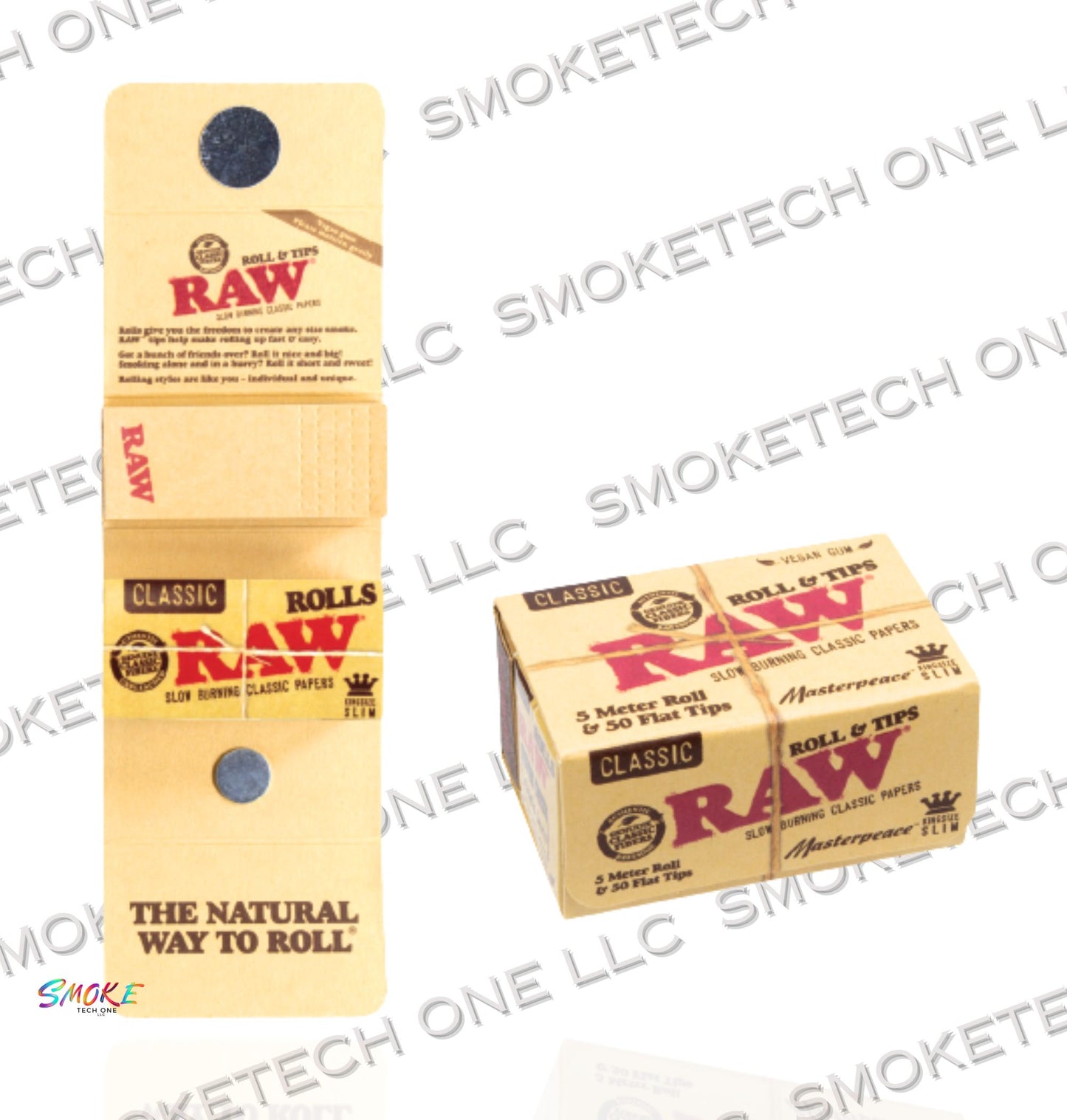 RAW Classic King Size Slim Roll + Tips