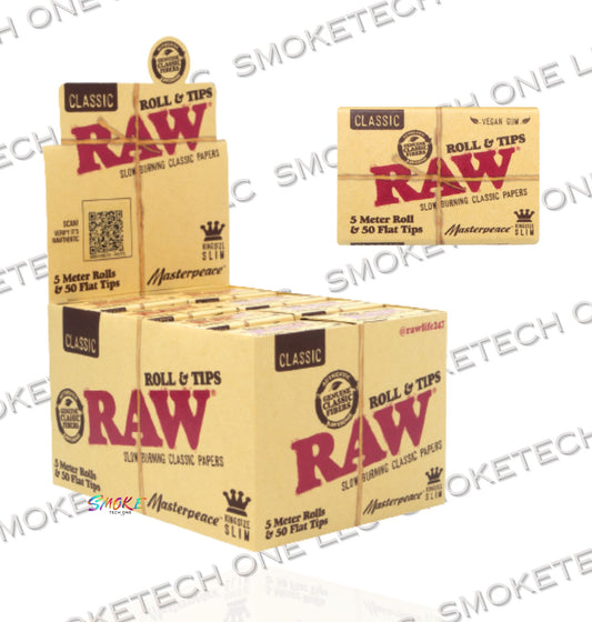 RAW Classic King Size Slim Roll + Tips