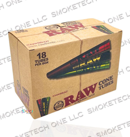 RAW Cone Tubes - Assorted Colors (Red, Black & Green)