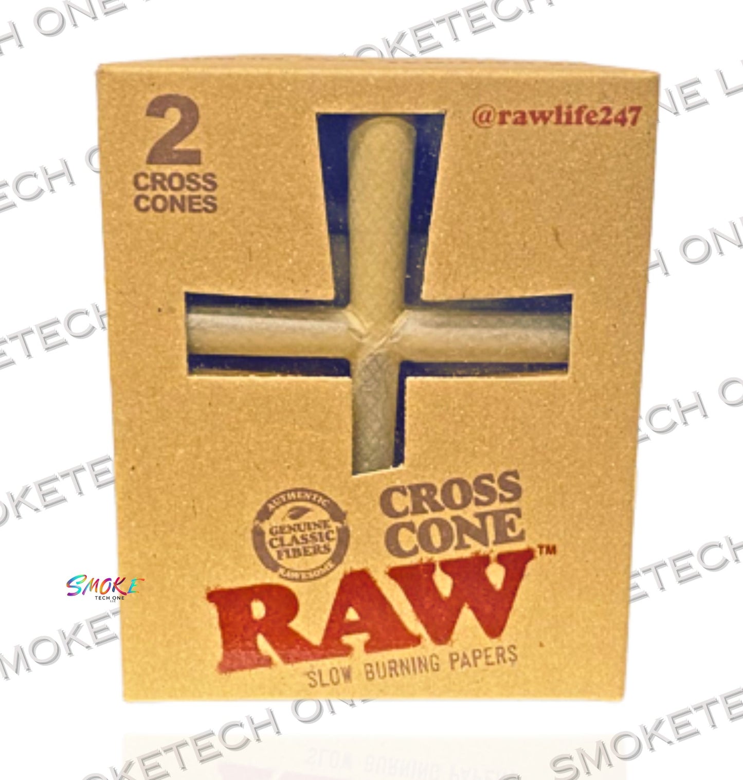 RAW Classic Cross Cone – 2 Cones per Pack