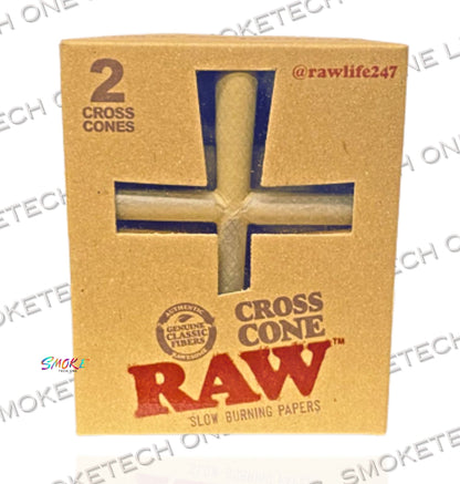 RAW Classic Cross Cone – 2 Cones per Pack
