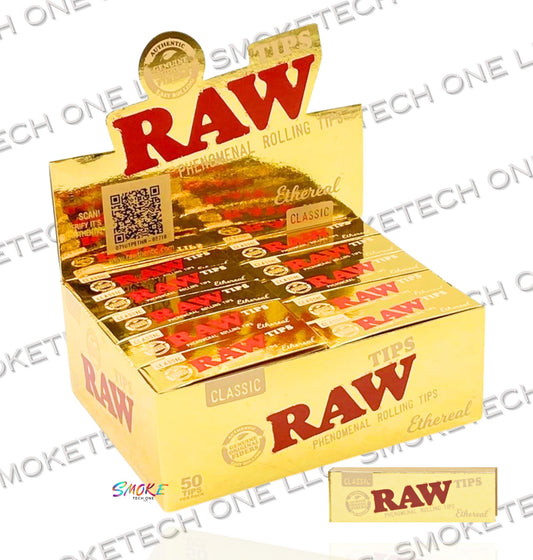 RAW Classic Ethereal Rolling Tips – Box of 50