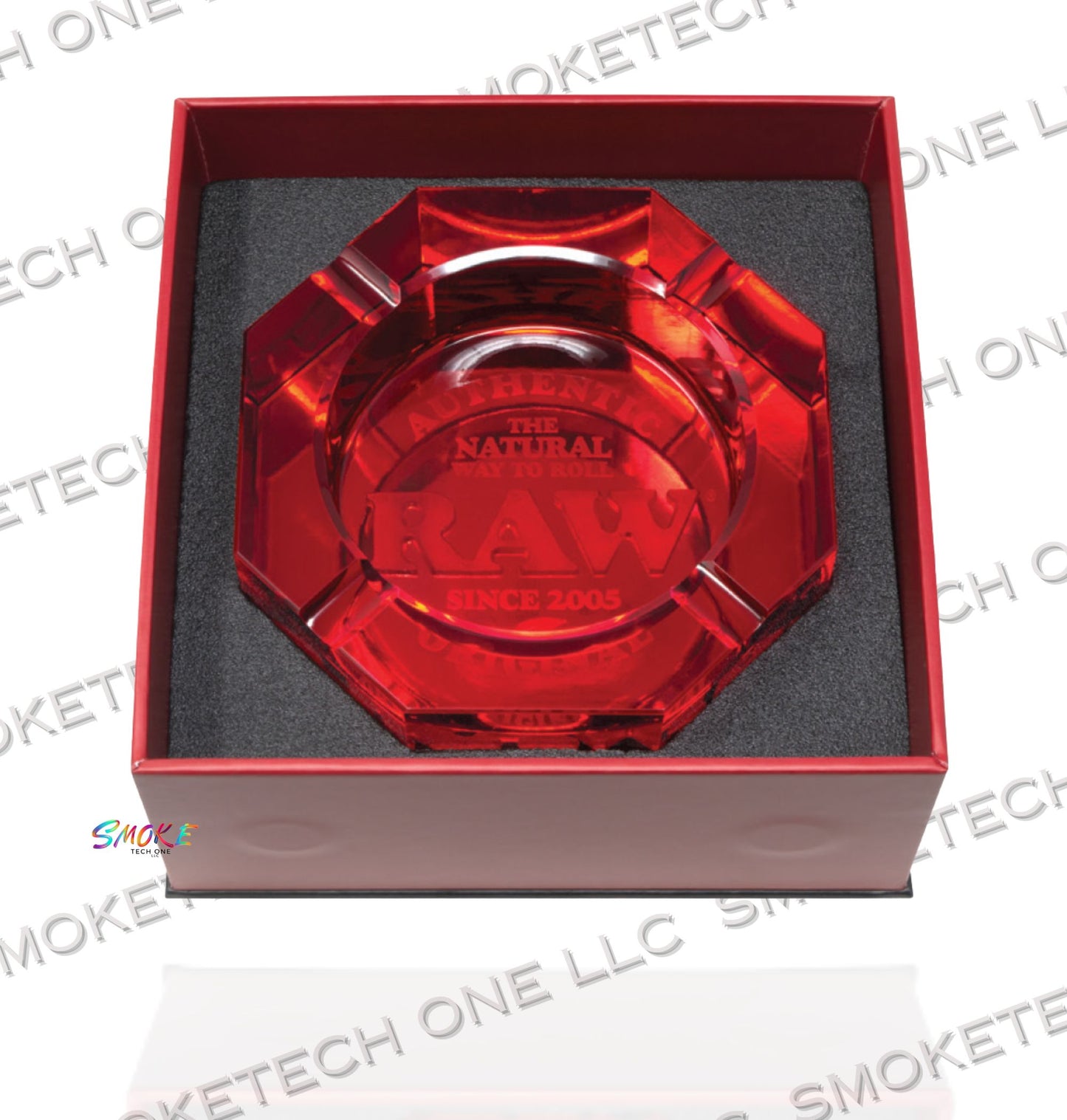 RAW Glass Ashtray - Red (Collector's Edition)