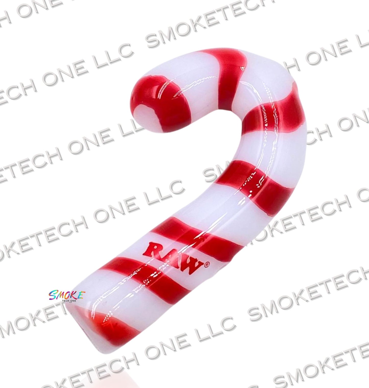 RAW Glass Candy Cane Pipe