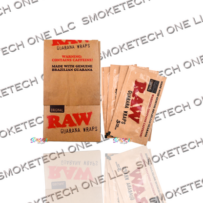 RAW Guarana Wraps (Display Box: 25 pouches per display)