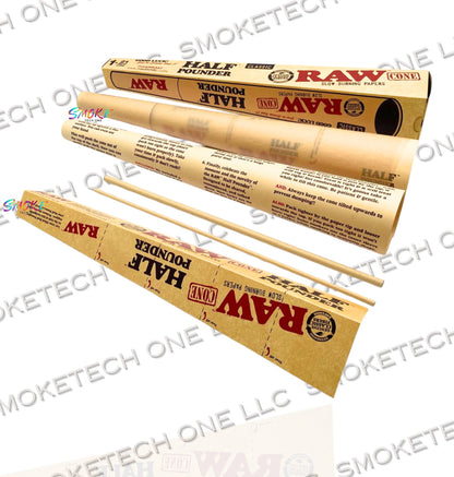 RAW Half Pounder Classic Cone – 21 Inch Giant Pre-Rolled Cone