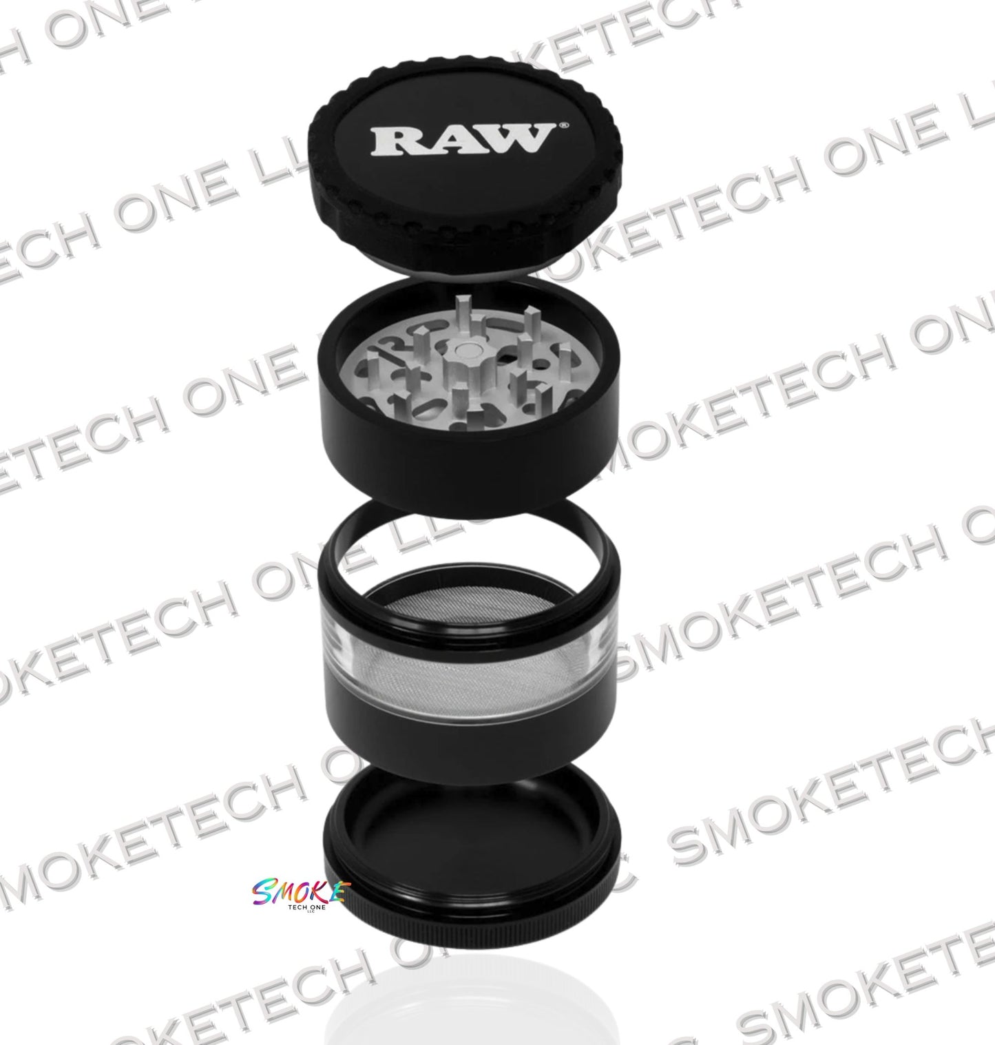 RAW Life Clear View Grinder - Modular Rebuild Aluminium Grinder - Smoke Tech One LLC