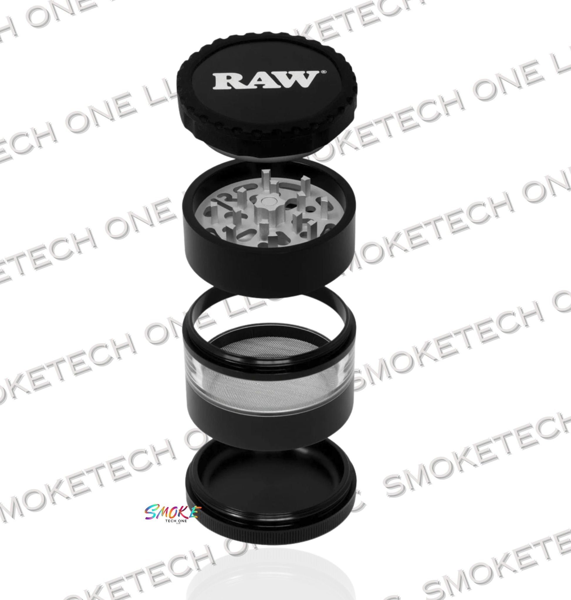 RAW Life Clear View Grinder - Modular Rebuild Aluminium Grinder - Smoke Tech One LLC