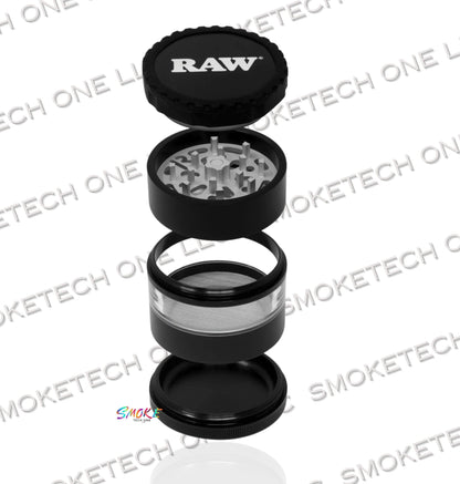 RAW Life Clear View Grinder - Modular Rebuild Aluminium Grinder - Smoke Tech One LLC