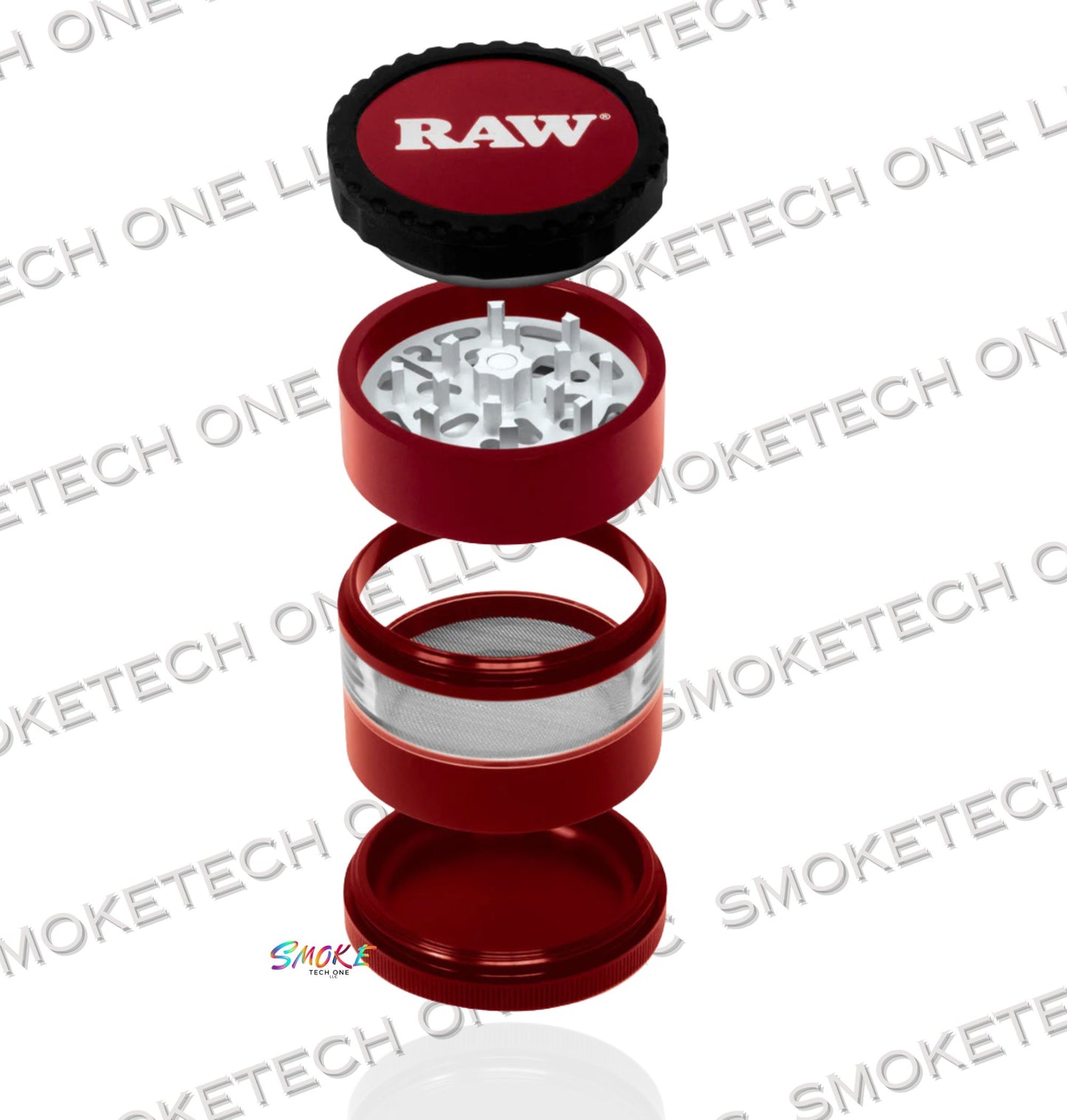 RAW Life Clear View Grinder - Modular Rebuild Aluminium Grinder - Smoke Tech One LLC