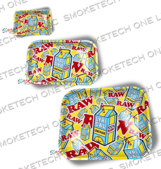 RAW Lyrical Lemonade "Logo Collage" Rolling Tray - Multiple Size