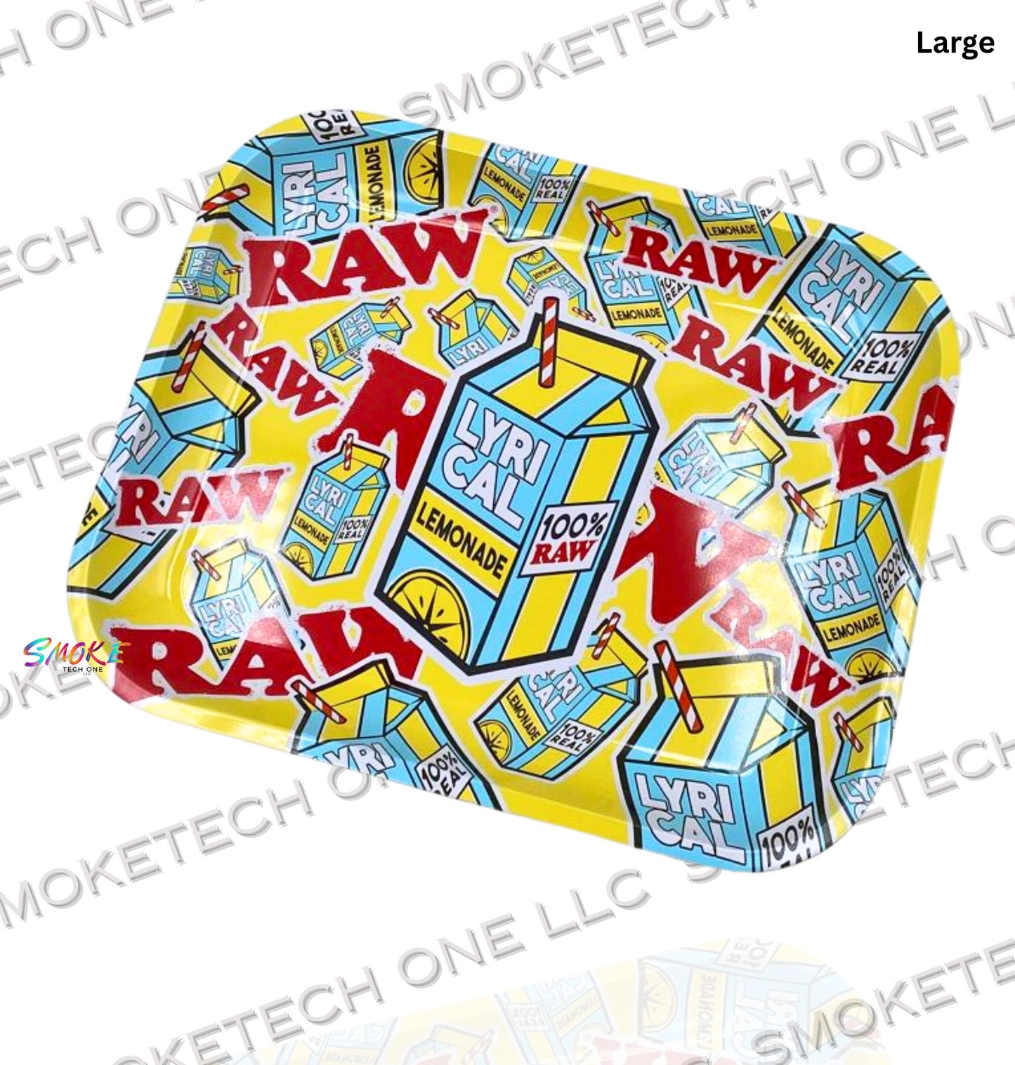 RAW Lyrical Lemonade "Logo Collage" Rolling Tray - Multiple Size