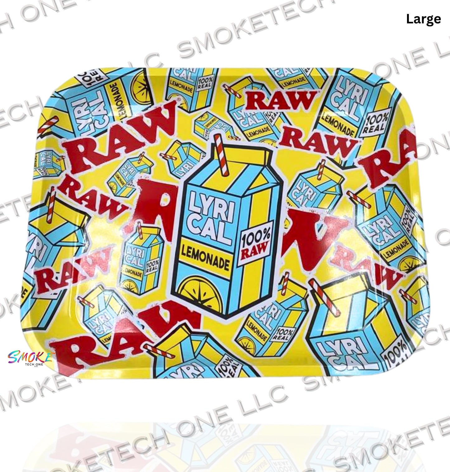 RAW Lyrical Lemonade "Logo Collage" Rolling Tray - Multiple Size