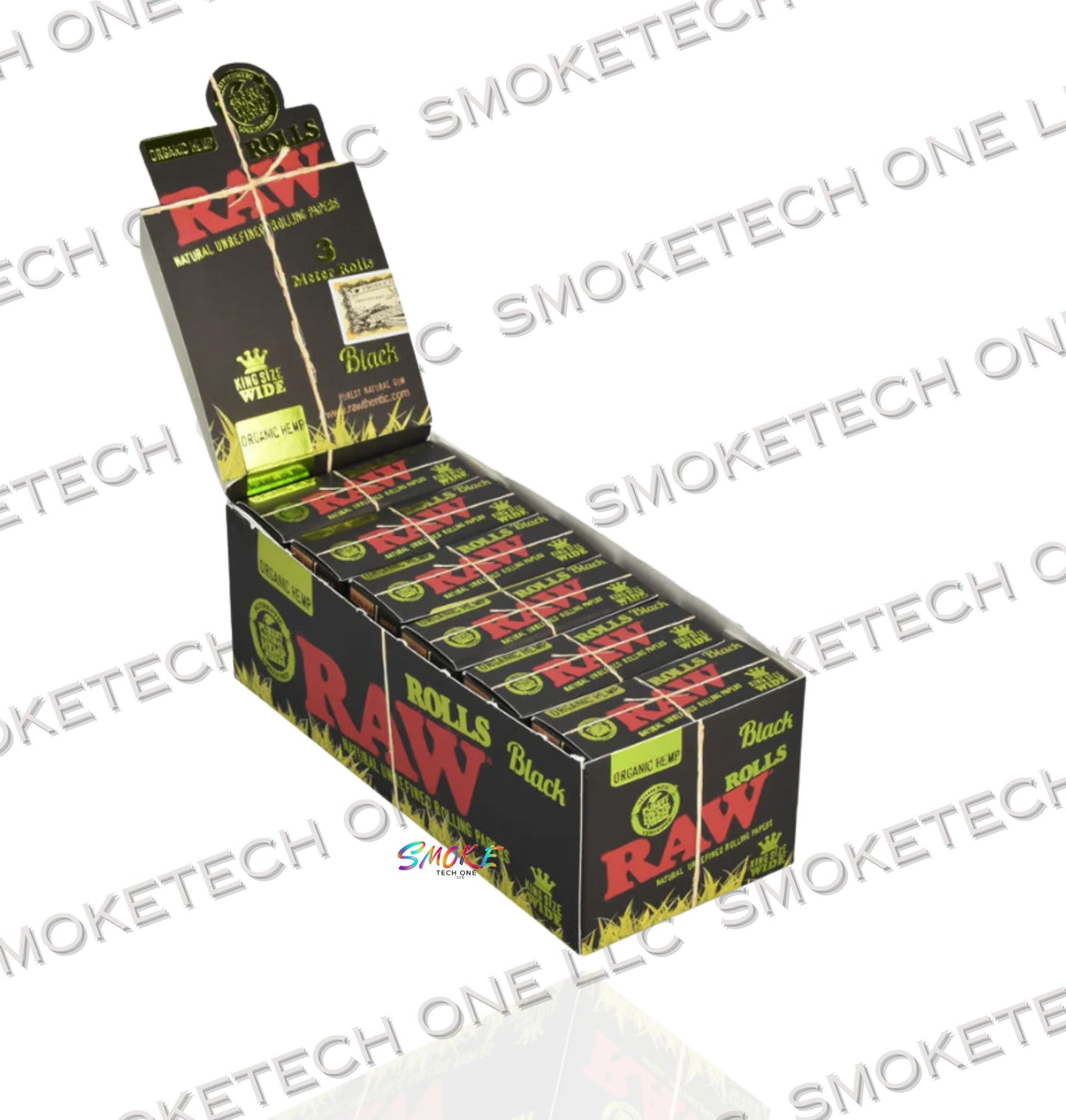 RAW Black Organic KS Wide Rolls 3 meters