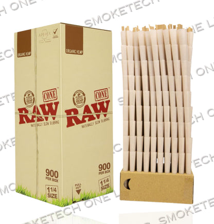 RAW Organic 1¼ Cones | Bulk Box | 900 Cones
