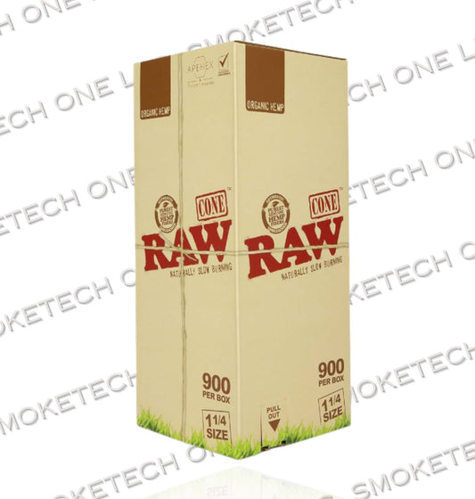 RAW Organic 1¼ Cones | Bulk Box | 900 Cones