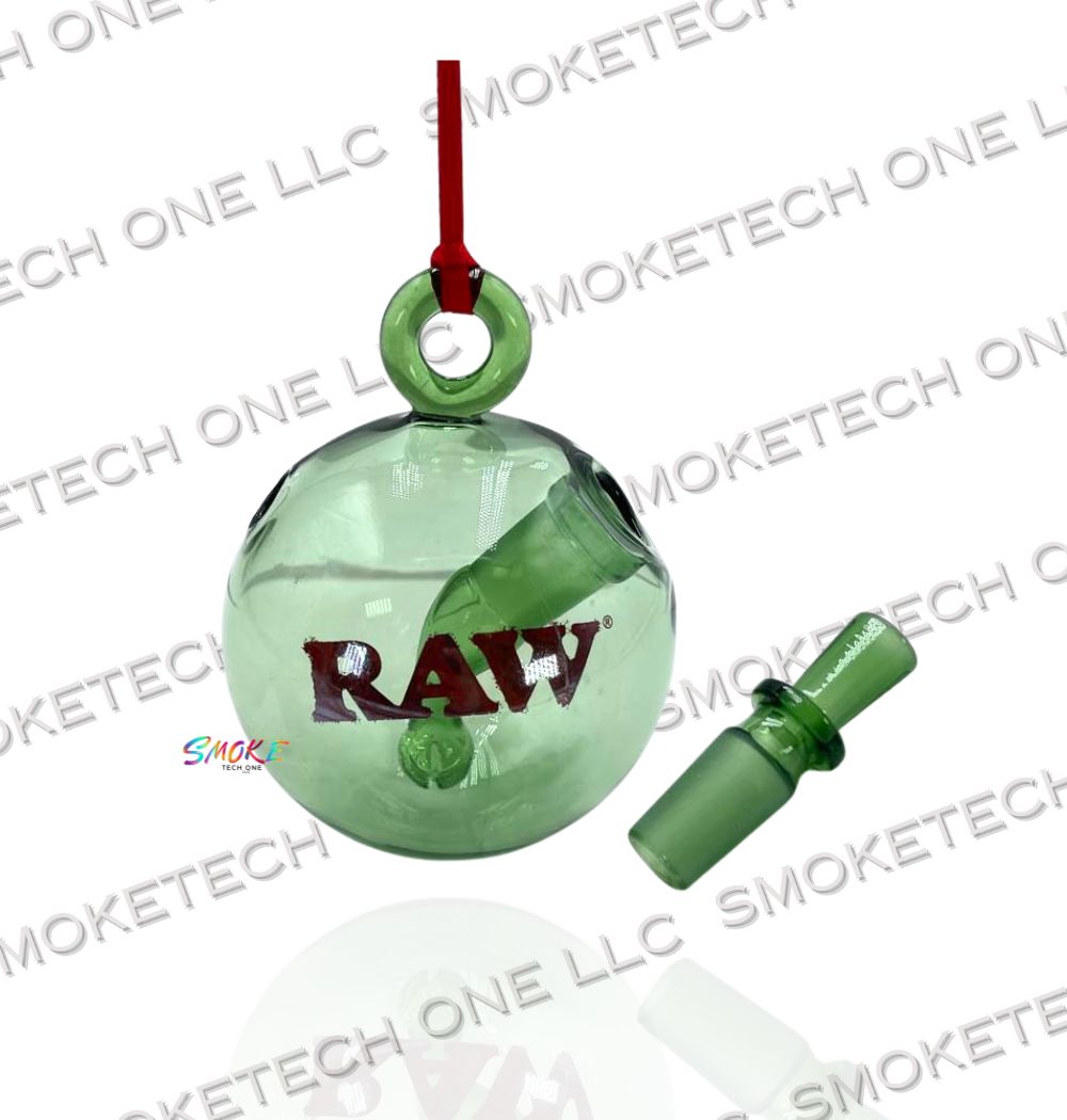 RAWlidays Holiday Glass Ornament (Green Christmas Ornament)