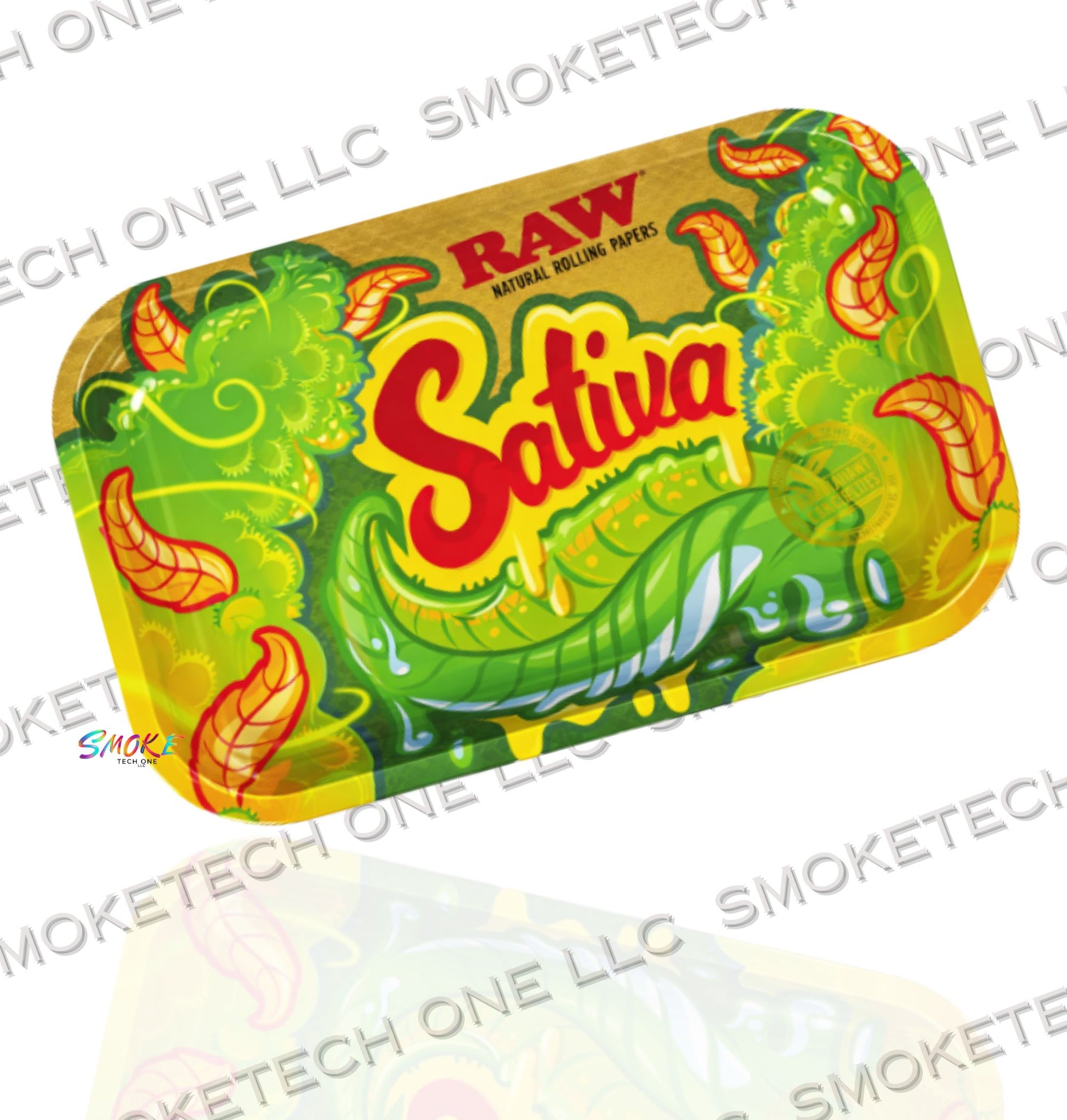RAW Sativa Rolling Tray l Small - Smoke Tech One LLC