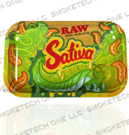 RAW Sativa Rolling Tray l Small - Smoke Tech One LLC
