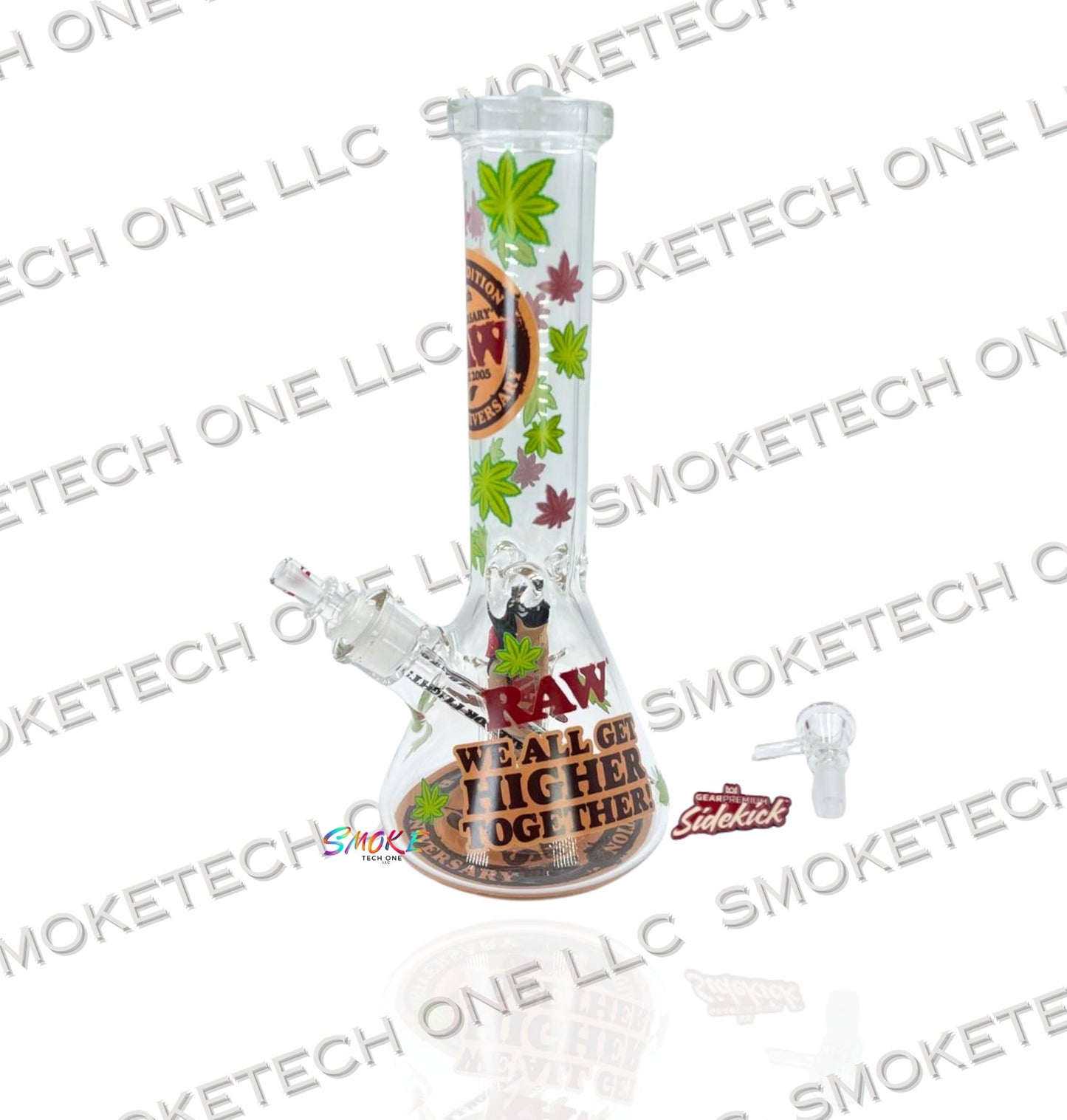 RAW x Sidekick 20th Anniversary Borosilicate Holster Pipe Set - Smoke Tech One LLC