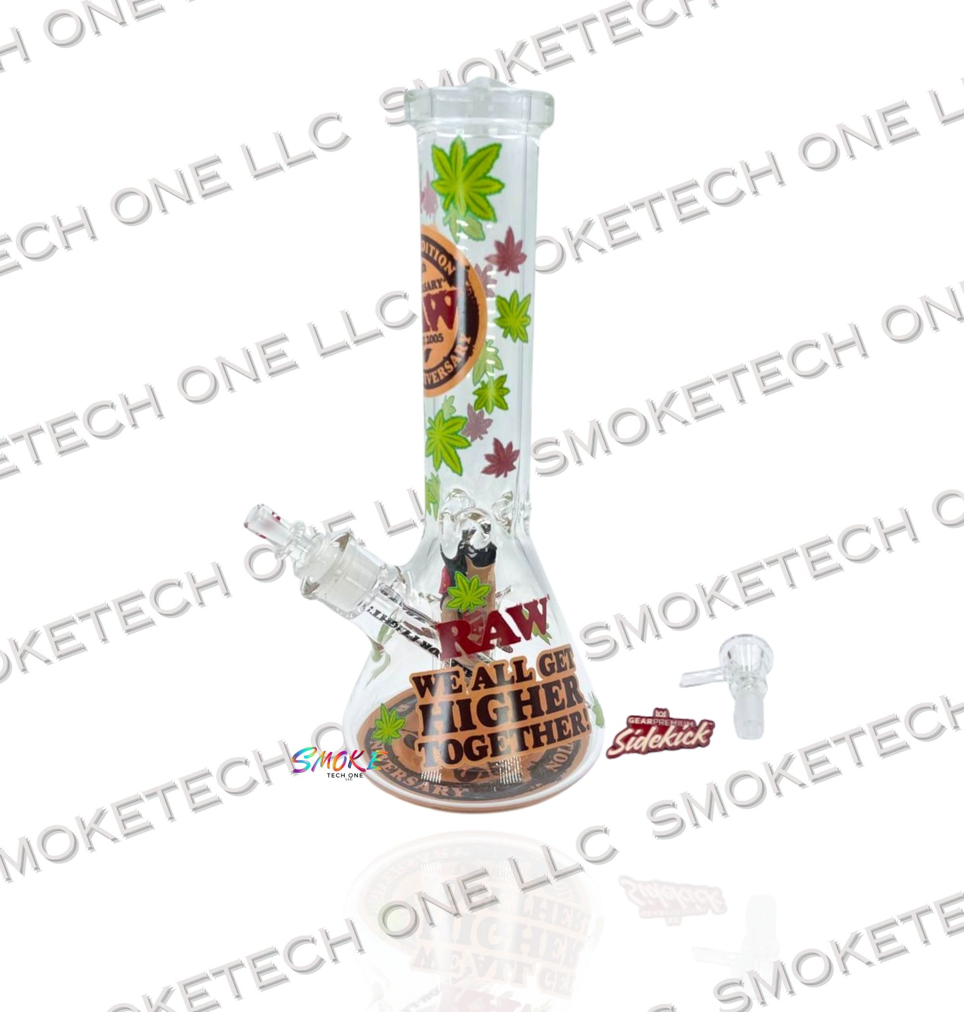 RAW x Sidekick 20th Anniversary Borosilicate Holster Pipe Set - Smoke Tech One LLC