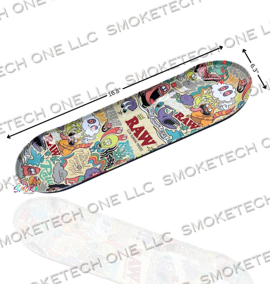 RAW Rolling Tray - Collage Art Design by Chris Piascik - Smoke Tech One LLC