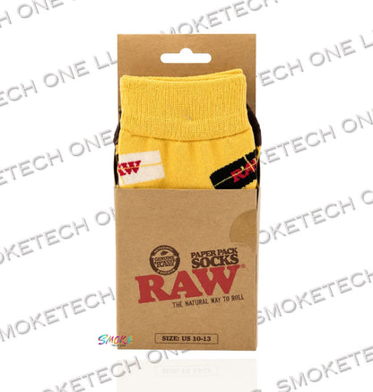 RAW Paper Pack Crew Socks | Novelty Cotton Blend Socks | US Men's Size 10–13
