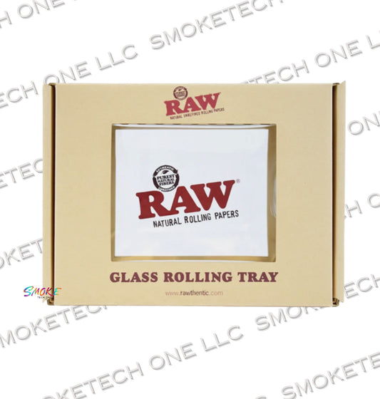 RAW Star Glass Rolling Tray - Smoke Tech One LLC