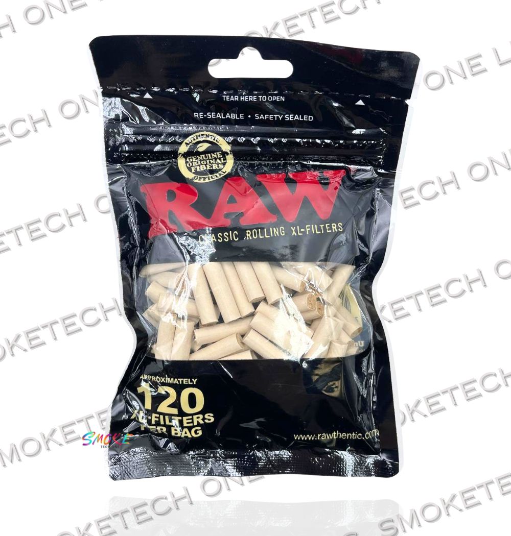 RAW Classic Rolling XL Filters – 120 Filters per Bag (Approximately)